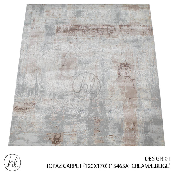 TOPAZ CARPET (120X170) (DESIGN 01) (CREAM/BEIGE)