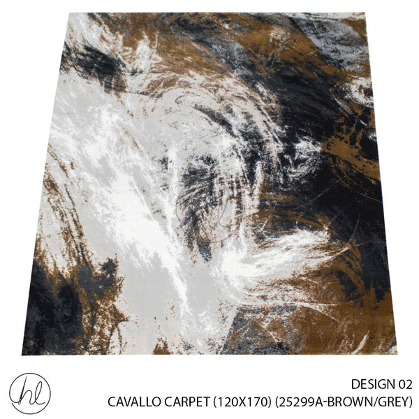 CAVALLO CARPET 120X170 (DESIGN 02) (BROWN/GREY)