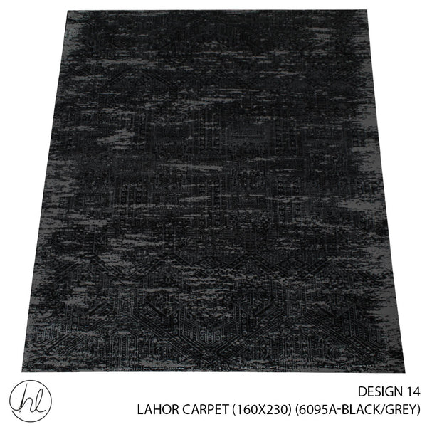 LAHOR CARPET (160X230) (DESIGN 14) (BLACK/GREY)