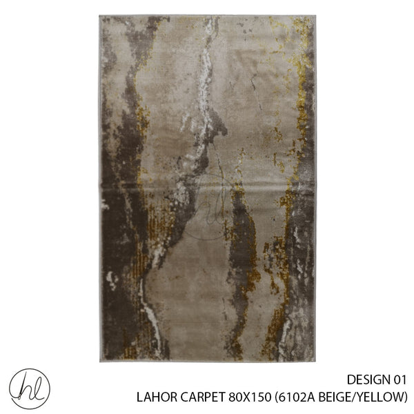 LAHOR CARPET (80X150) (DESIGN 01) (BEIGE)