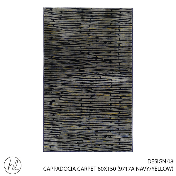 CAPPADOCIA CARPET (80X150) (DESIGN 08) (NAVY/YELLOW)