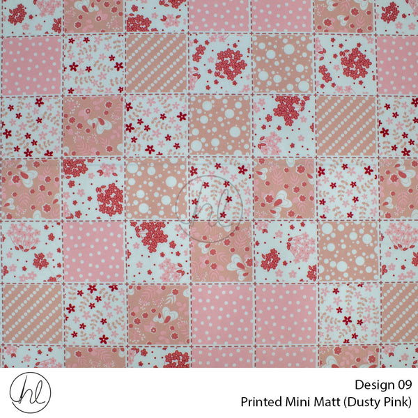 C/D Mini Mat Prt Flower Square