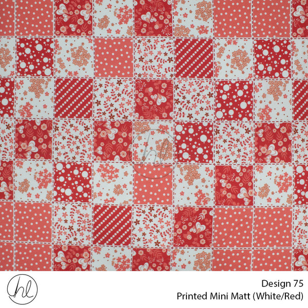 C/D Mini Mat Prt Flower Square