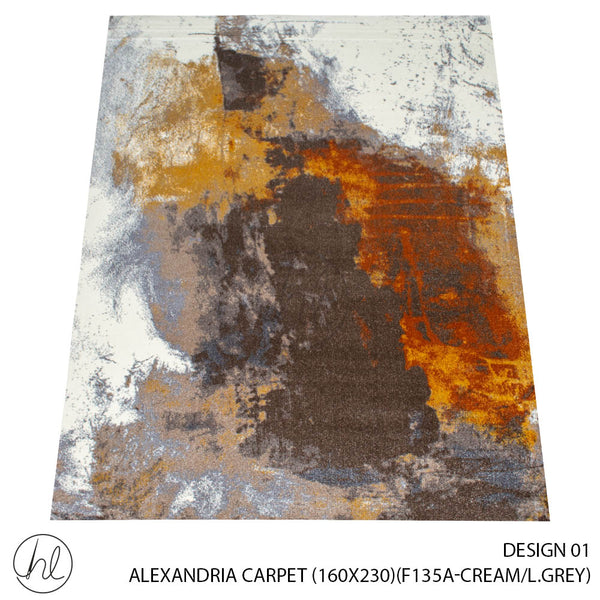 ALEXANDRIA CARPET (160X230) (DESIGN 01) (CREAM/L.GREY)