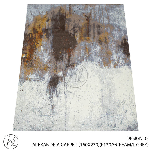 ALEXANDRIA CARPET (160X230) (DESIGN 02) (CREAM/L.GREY)