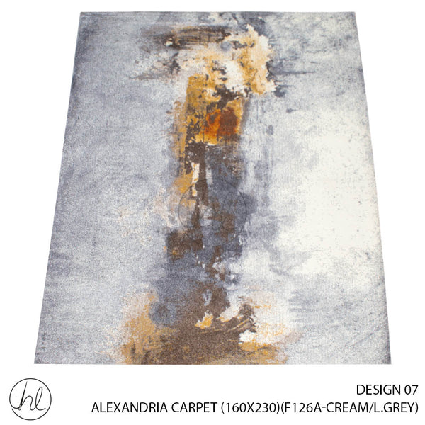 ALEXANDRIA CARPET (160X230) (DESIGN 07) (CREAM/L.GREY)
