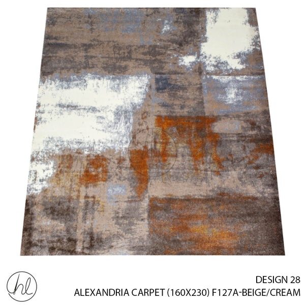 ALEXANDRIA CARPET (160X230) (DESIGN 28) (BEIGE/CREAM)