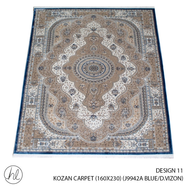 Kozan Carpet (160X230) (Design 11) (Blue/D.Vizon)