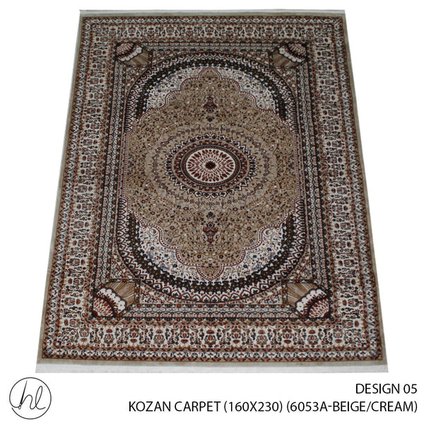 KOZAN CARPET (160X230) (DESIGN 05) (BEIGE/CREAM)