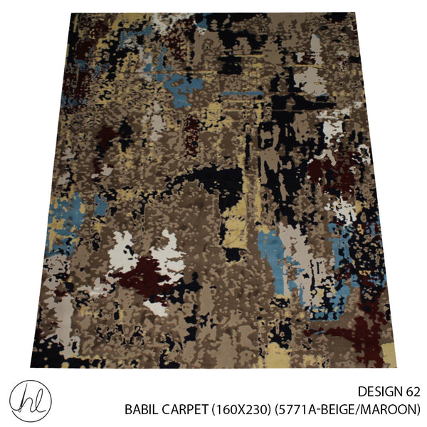 BABIL CARPET (160X230) (DESIGN 62) (BEIGE/MAROON)