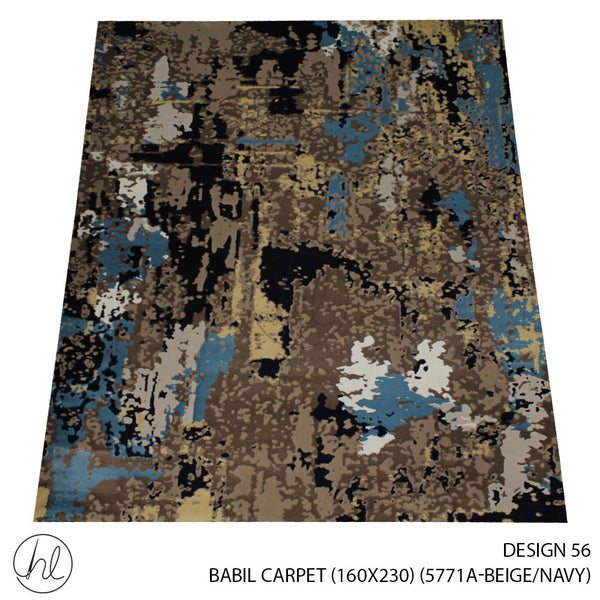 BABIL CARPET (160X230) (DESIGN 56) (BEIGE/NAVY)