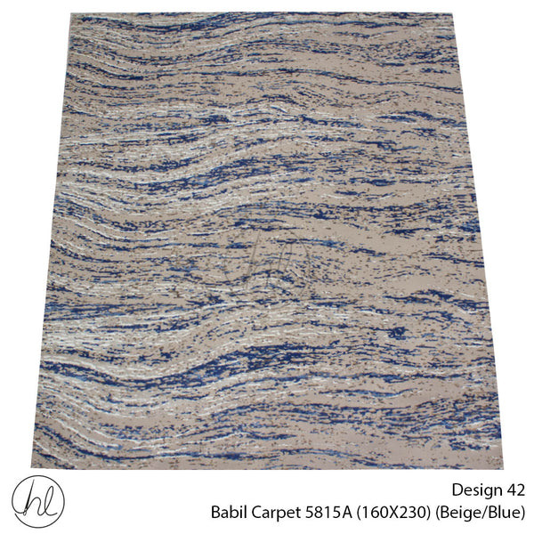 Babil Carpet (160X230) (Design 42) (Beige/Blue)