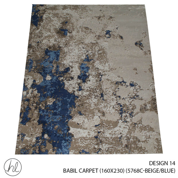 BABIL CARPET (160X230) (DESIGN 14) (BEIGE/BLUE)