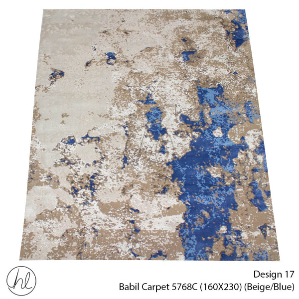 Babil Carpet (160X230) (Design 17) (Beige/Blue)