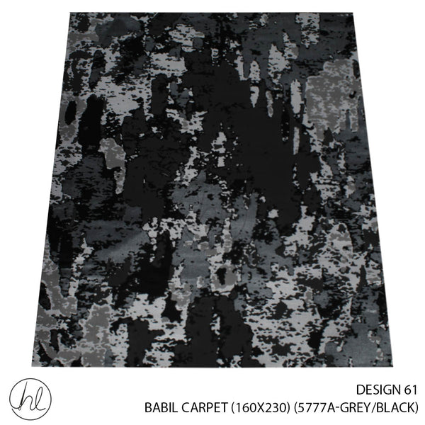 BABIL CARPET (160X230) (DESIGN 61) (GREY/BLACK)