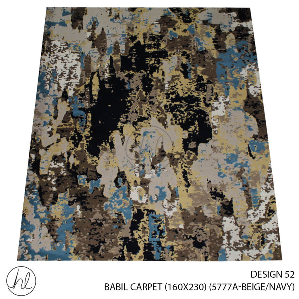 BABIL CARPET (160X230) (DESIGN 52) (BEIGE/NAVY)