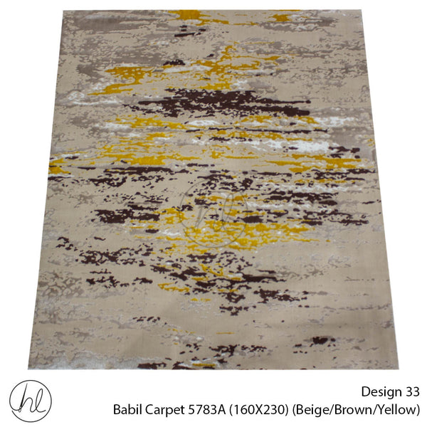 Babil Carpet (160X230) (Design 33) (Beige/Brown/Yellow)