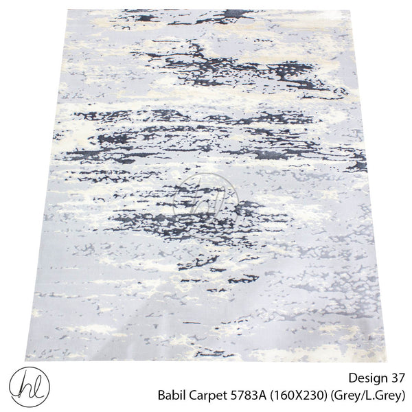 Babil Carpet (160X230) (Design 37) (Grey/Light Grey)