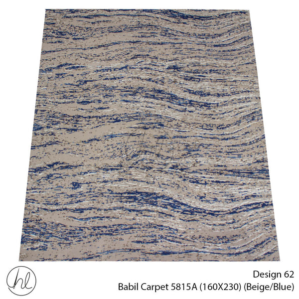 Babil Carpet (160X230) (Design 62) (Beige/Blue)