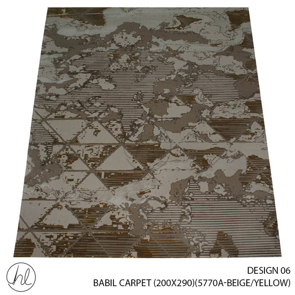 BABIL CARPET (200X290) (DESIGN 06) (BEIGE/YELLOW)