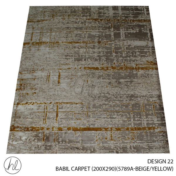 BABIL CARPET (200X290) (DESIGN 22) (BEIGE/YELLOW)