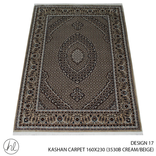 KASHAN CARPET (160X230) (DESIGN 17) (CREAM/BEIGE)