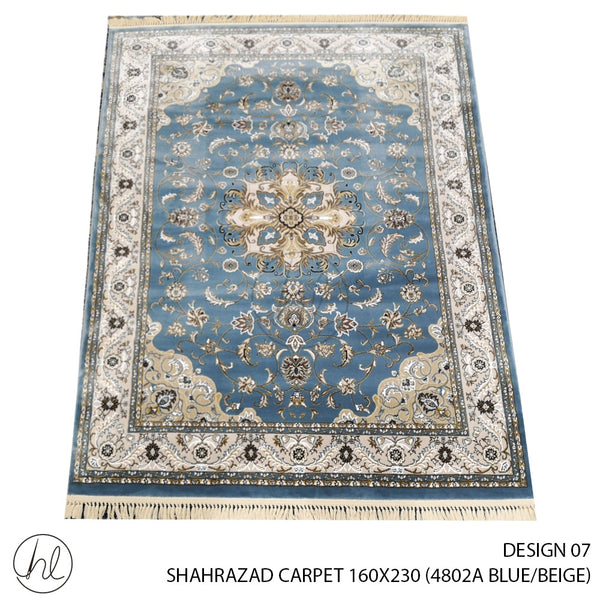 SHAHRAZAD CARPET 160X230 (DESIGN 07) (BLUE/BEIGE)