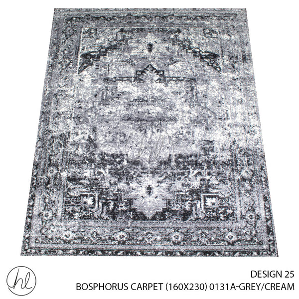 Bosphorus Carpet (160X230) (Design 25) (Grey/Cream)