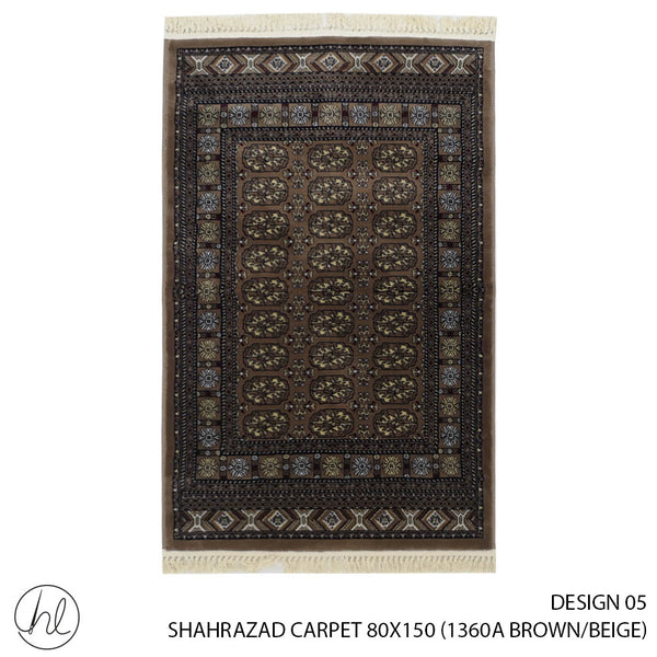 SHAHRAZAD CARPET (80X150) (DESIGN 05) (BROWN/BEIGE)