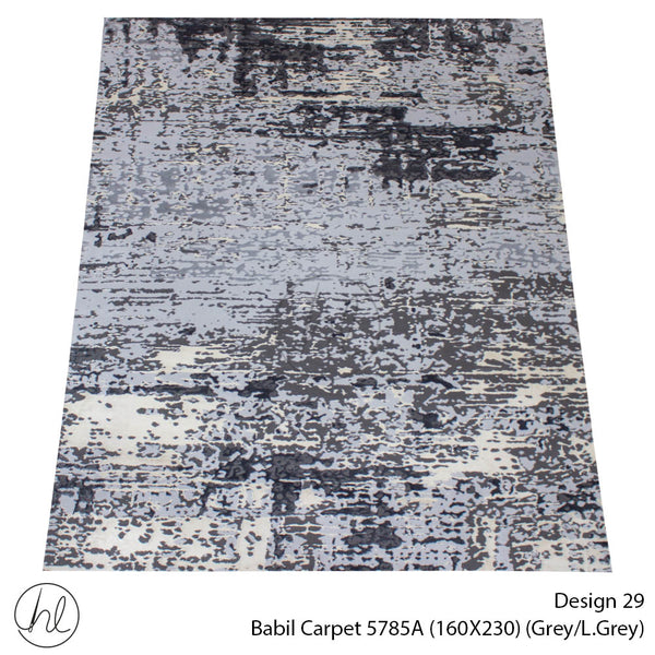 Babil Carpet (160X230) (Design 29) (Grey/Light Grey)