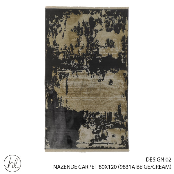 NAZENDE CARPET (80X120) (DESIGN 02) (BEIGE/CREAM)