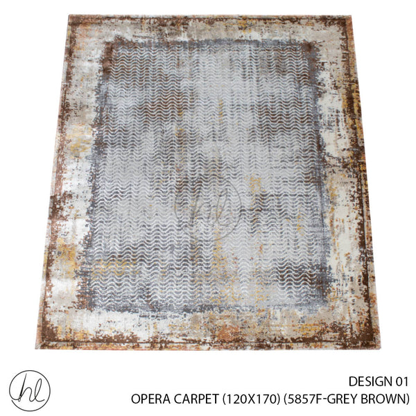 OPERA CARPET (120X170) (DESIGN 01) (GREY/BROWN)