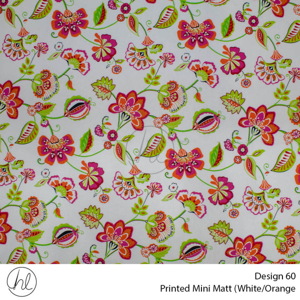 C/D Mini Mat Prt Tulip Flower