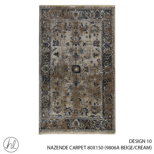 NAZENDE CARPET (80X150) (DESIGN 10) (BEGIE/CREAM)