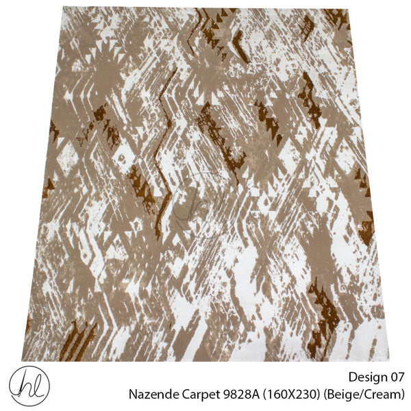 Nazende Carpet (160X230) (Design 07) (Beige/Cream)