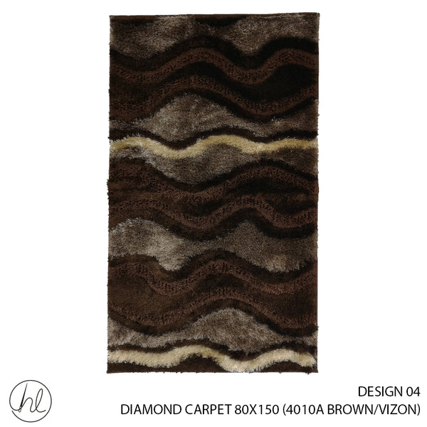 DIAMOND CARPET (80X150) (DESIGN 04) (BROWN/VIZON)