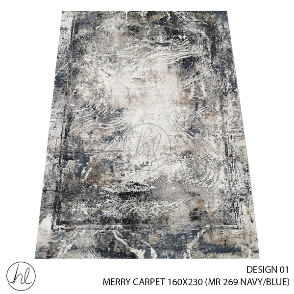 MERRY CARPET (160X230) (DESIGN 01) (NAVY/BLUE)