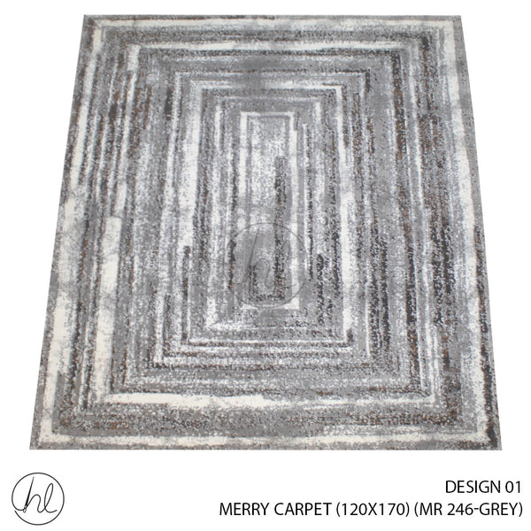 MERRY CARPET (120X170) (DESIGN 01) (GREY)