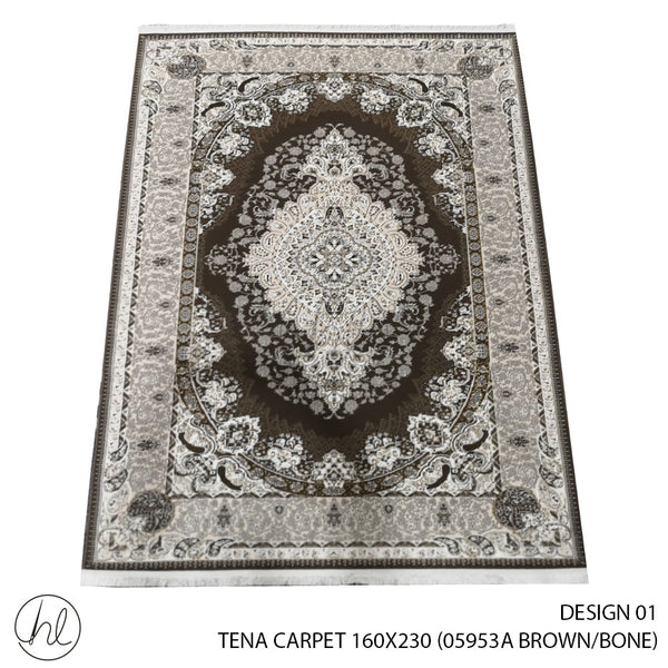 TENA CARPET (160X230) (DESIGN 01) (BROWN/BONE)