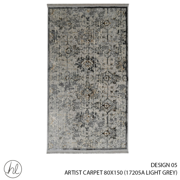 ARTIST CARPET (80X150) (DESIGN 05) (LIGHT GREY)