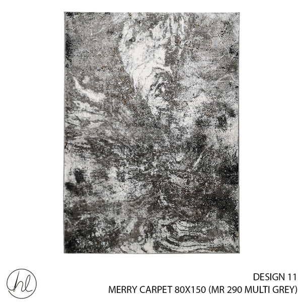 MERRY CARPET (80X150) (DESIGN 11) (MULTI GREY)