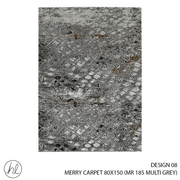 MERRY CARPET (80X150) (DESIGN 08) (MULTI GREY)
