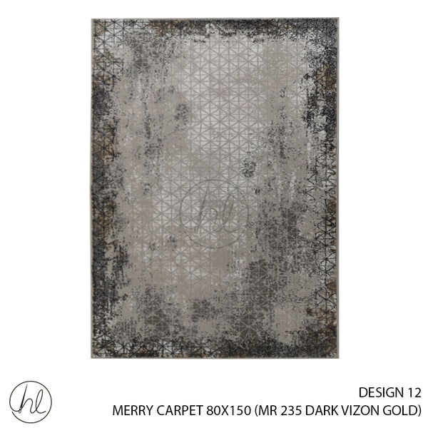 MERRY CARPET (80X150) (DESIGN 12) (DARK VIZON GOLD)
