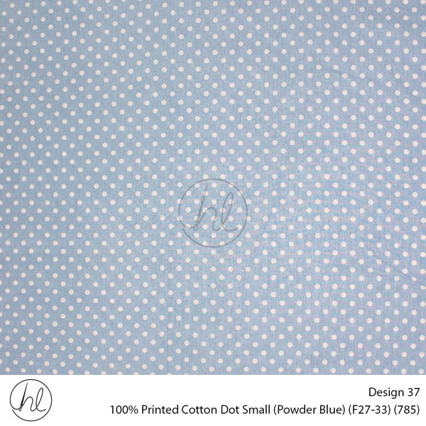 100% Cotton Prt Dot Small