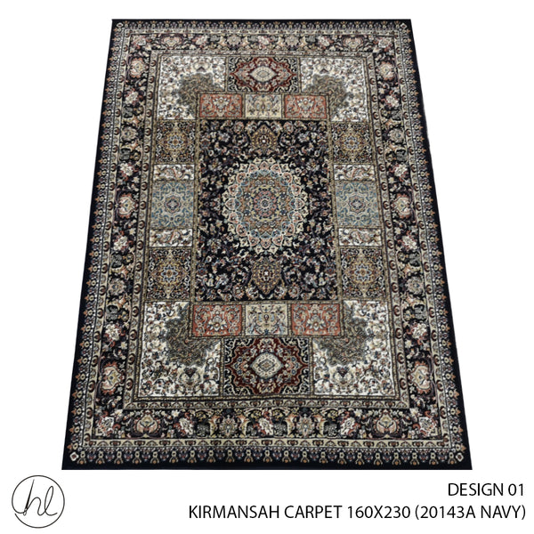 KIRMANSAH CARPET (160X230) (DESIGN 01) (NAVY)