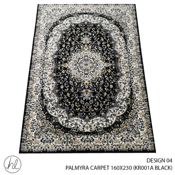 PALMYRA CARPET (160X230) (DESIGN 04) (BLACK)