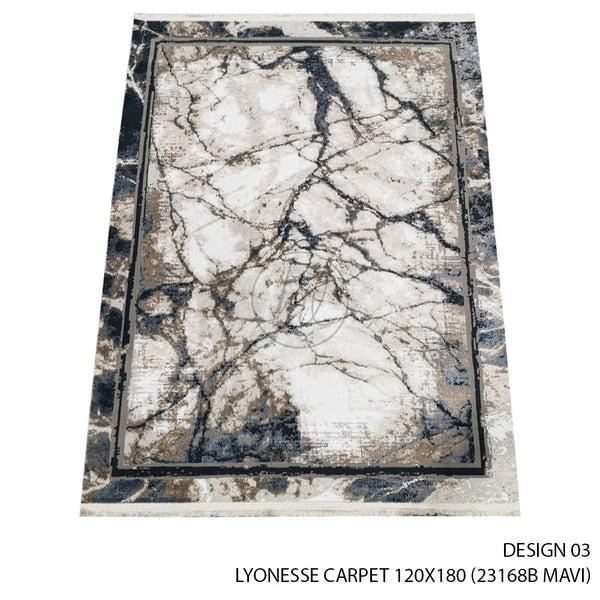 LYONESSE CARPET (120X180) (DESIGN 03) (MAVI)