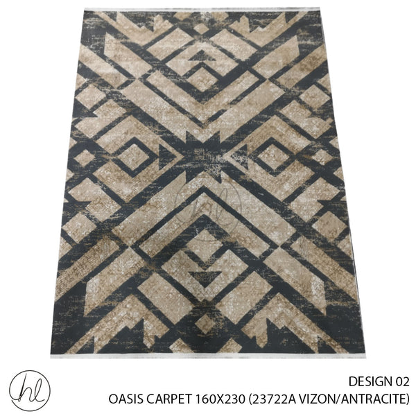 OASIS CARPET (160X230) (DESIGN 02) (VIZON/ANTRACITE)