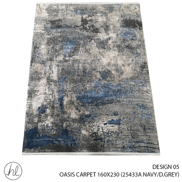 OASIS CARPET (160X230) (DESIGN 05) (NAVY/D.GREY)