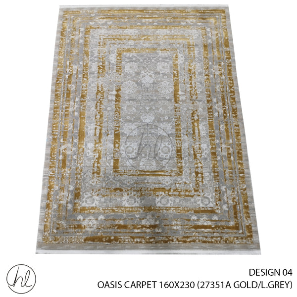 OASIS CARPET (160X230) (DESIGN 04) (GOLD/L.GREY)